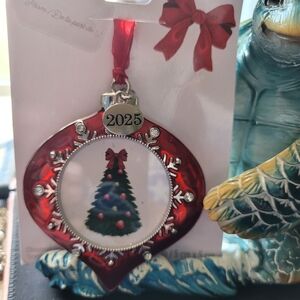 Holiday Ornament with Christmas Tree Design